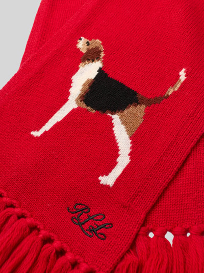 Lauren Ralph Lauren Szal z mieszanki wełny model ‘Dog’ Czerwony 2