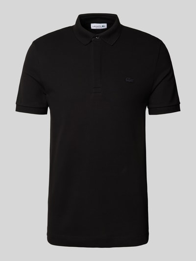 Lacoste Regular fit poloshirt met labelbadge, model 'CORE' Zwart - 2