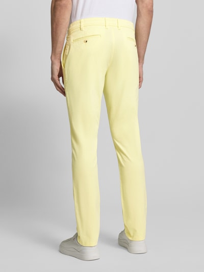 MCNEAL Slim Fit Chino mit Eingrifftaschen Hellgelb 5
