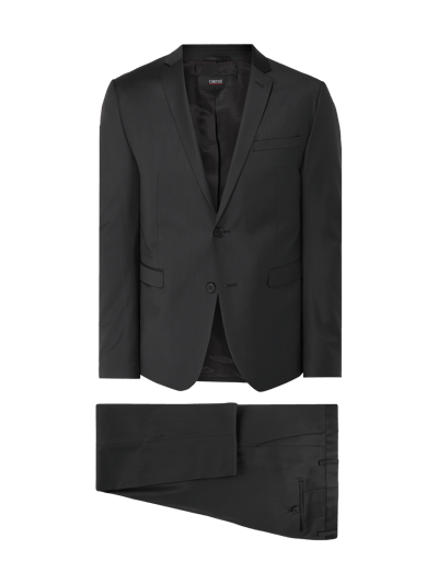 Cinque Super Slim Fit Anzug mit 2-Knopf-Sakko Black 2