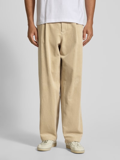 JAKE*S STUDIO MEN Straight Leg Cordhose mit Gesäßtaschen Beige 4