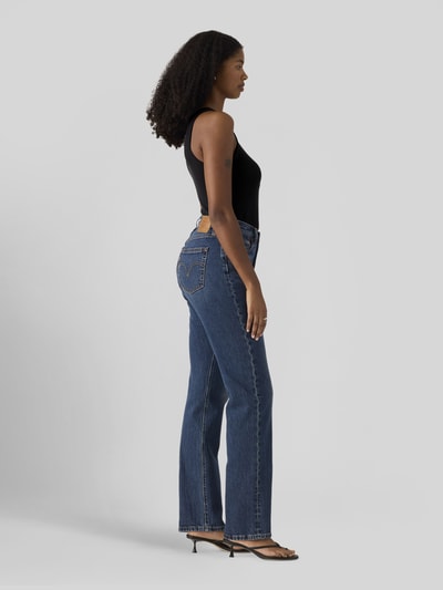 Levi's® 300 straight fit jeans van katoenmix in 5-pocketmodel Blauw - 6