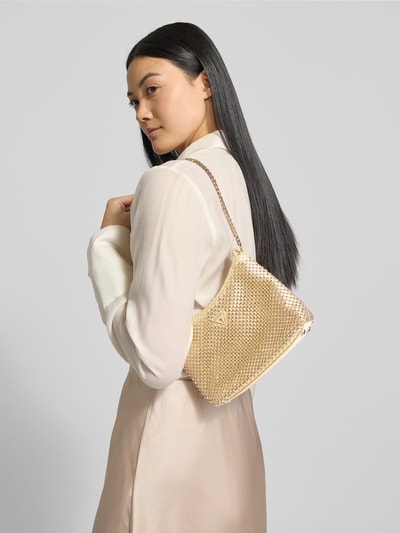 Guess Torba na ramię z detalem z logo model ‘ZALINA’ Złoty 1