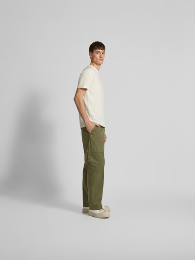 Closed Relaxed Fit Cargohose mit Stretch-Anteil Oliv 1