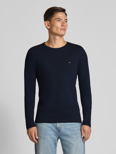 Tommy Hilfiger Slim fit shirt met lange mouwen van katoenmix Marineblauw - 4