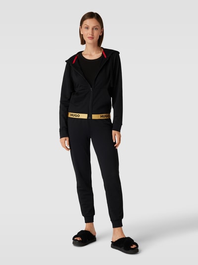 HUGO Sweatjacke mit Logo-Details Gold 1
