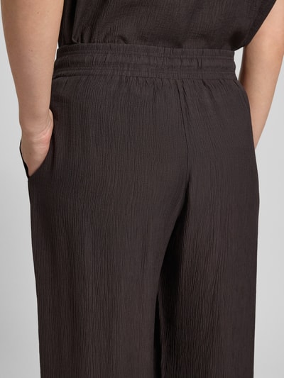 OPUS Stoffen broek met elastische band, model 'Marou' Chocoladebruin - 3