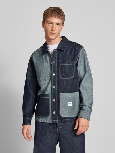 Hugo Blue Regular Fit Jeanshemd mit Kentkragen Modell 'Eberse' Dunkelblau 4