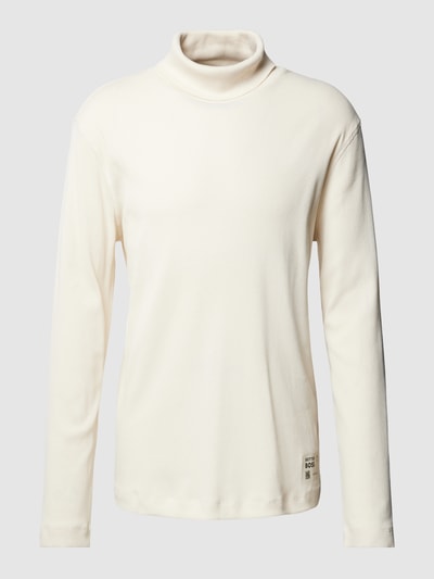 BOSS Orange Rollkragenpullover mit Label-Detail Offwhite 2