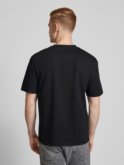 HUGO T-Shirt mit Label-Print Modell 'Dicatiko' Black 5