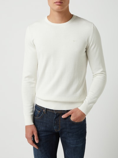 Tom Tailor Pullover aus Baumwolle  Offwhite 4