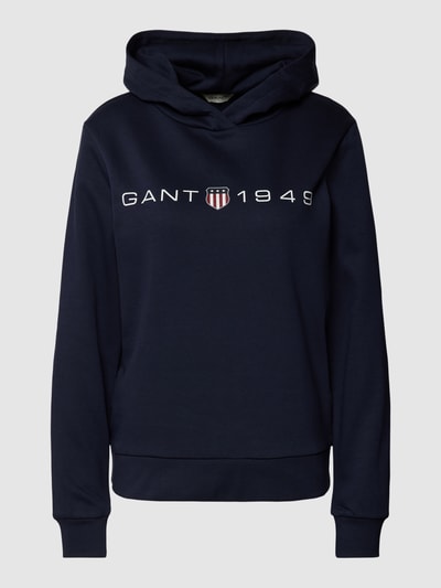 Gant Hoodie mit Label-Print Marine 2