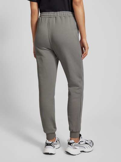 Sixth June Regular fit sweatpants met labelstitching Zand - 5