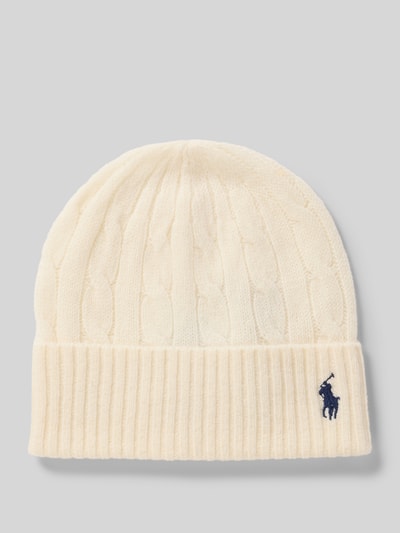 Polo Ralph Lauren Mütze aus Woll-Kaschmir-Mix Offwhite 1