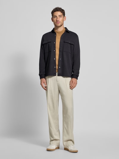 MCNEAL Overhemdjack met drukknoopsluiting Zwart - 1