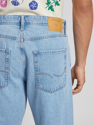 Jack & Jones Loose Fit Jeans in unifarbenem Design Modell 'EDDIE' Jeansblau 3