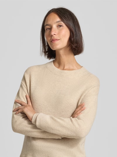 Christian Berg Woman Pullover van pure wol Beige gemêleerd - 3