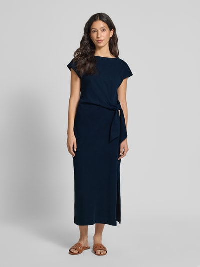 Tommy Hilfiger Tailliertes Freizeitkleid aus reiner Baumwolle Marine 4