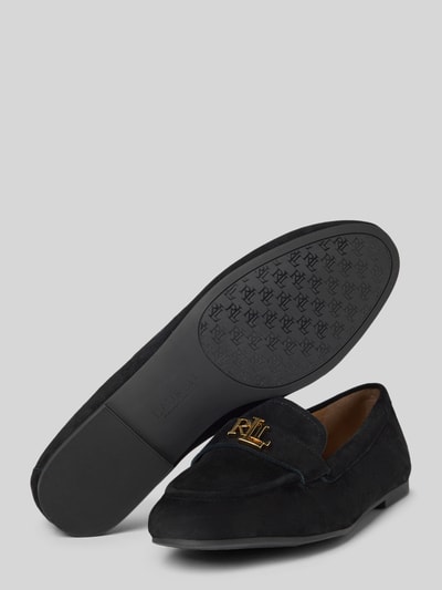 Lauren Ralph Lauren Loafer aus echtem Leder mit Logo-Applikation Modell 'Averi' Black 4