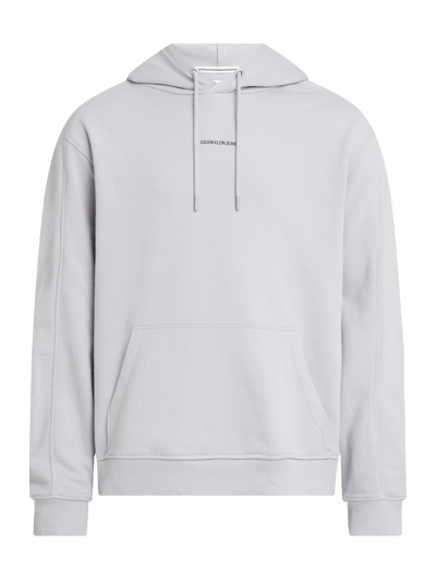 Calvin Klein Jeans Hoodie aus Bio-Baumwolle Mittelgrau 1