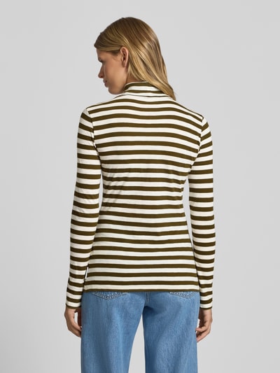 Marc O'Polo Denim Slim Fit Langarmshirt aus reiner Baumwolle Oliv 5