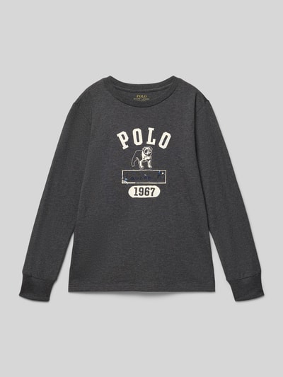 Polo Ralph Lauren Teens Shirt met lange mouwen en labelprint Middengrijs gemêleerd - 1
