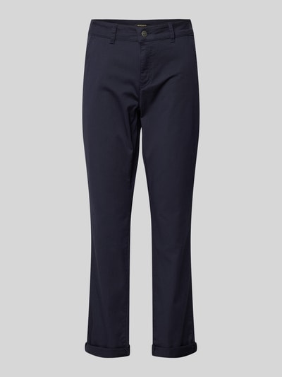 More & More Regular fit stoffen broek met steekzakken Marineblauw - 2