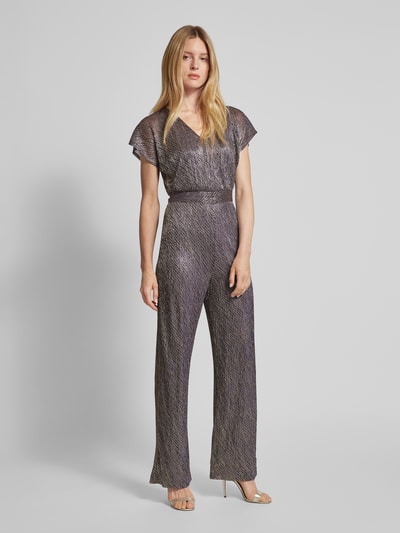 Swing Jumpsuit mit V-Ausschnitt Mauve 1