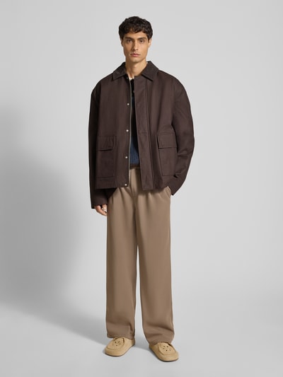 JAKE*S STUDIO MEN Jacke mit Kentkragen Dunkelbraun 1