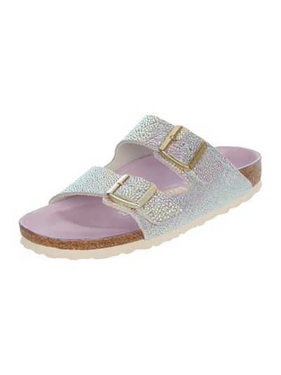 Birkenstock Sandalen 'Arizona' mit Glitter-Effekt Silber 1