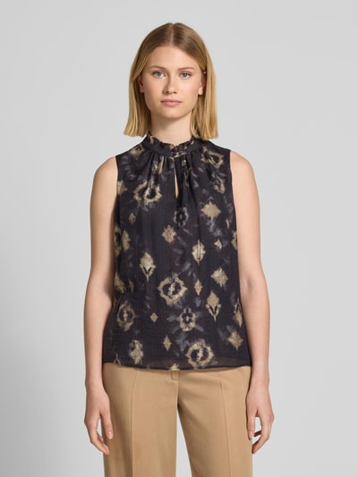 Jake*s Collection Blousetop met druppelvormige hals Zwart - 4