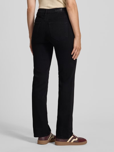 Vero Moda Straight fit jeans van katoenmix, model 'FLASH' Zwart - 5