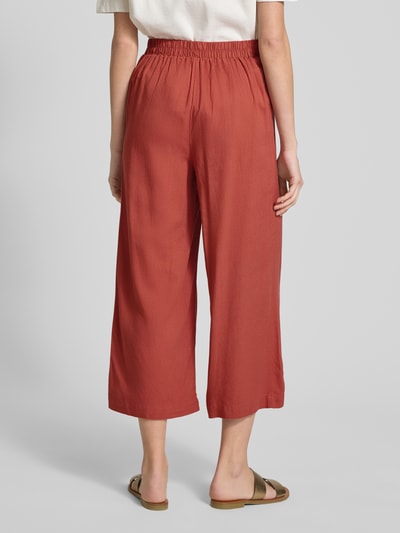 Vero Moda Loose fit culotte van een mix van viscose en linnen, model 'MYMILO' Lichtrood - 5