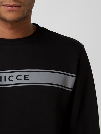 Nicce London Sweatshirt mit Logo-Print Modell 'Axiom' Black 3