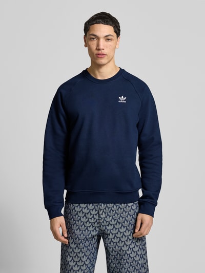 adidas Originals Regular Fit Sweatjacke aus Baumwoll-Mix Marine 4