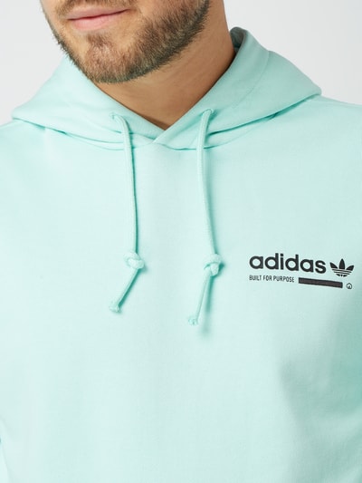 adidas Originals Bluza z kapturem z nadrukami z logo Miętowy 4