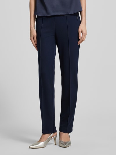 Vera Mont Spodnie materiałowe o kroju slim fit z kieszeniami w ramkach Ciemnoniebieski 4