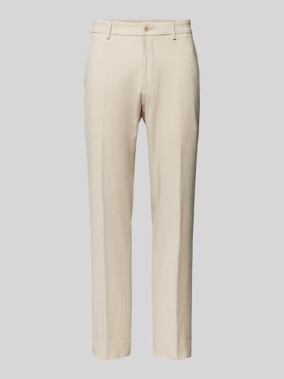 s.Oliver BLACK LABEL Pantalon in effen design, model 'Pure' Beige - 2