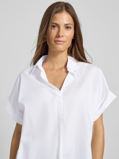 Someday Relaxed Fit Bluse mit V-Ausschnitt Modell 'Zusina' Weiss 3