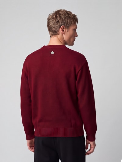 Don´t Waste Culture Sweatshirt mit Logo-Print Modell 'AROLOA' Dunkelrot 5