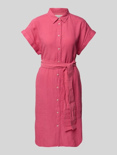 Marc O'Polo Getailleerde vrijetijdsjurk van puur linnen Felroze - 2
