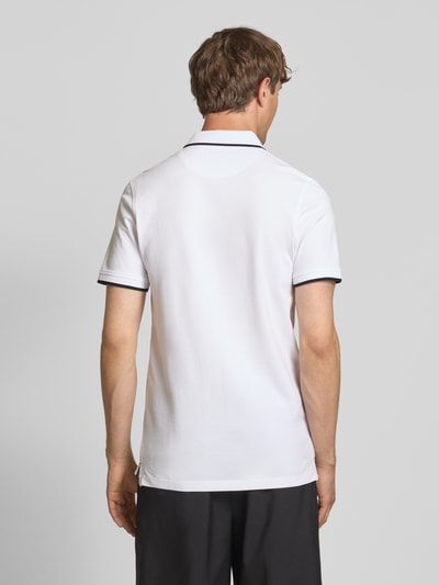 Jack & Jones Slim Fit Poloshirt mit Logo-Stitching Modell 'PAULOS' Weiss 5