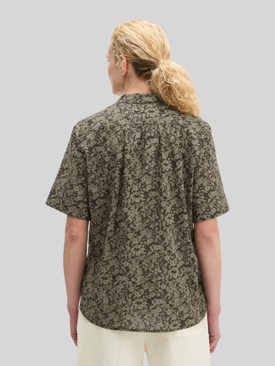 Marc O'Polo Regular Fit Kurzarmbluse aus reiner Baumwolle Oliv 5