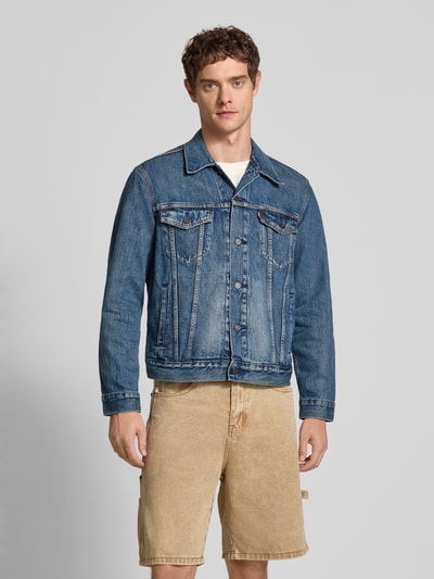Levi's® Jeansjacke mit Label-Detail Modell 'THE TRUCKER JACKET' Jeansblau 4