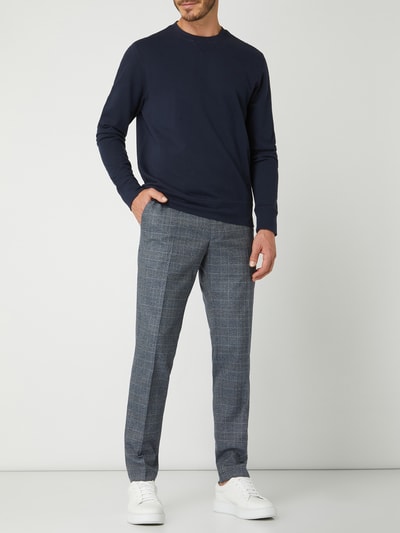 Cinque Grey Slim fit pantalon met stretch, model 'Cibravo' Blauw gemêleerd - 1