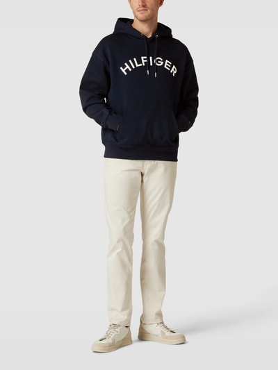 Tommy Hilfiger Hoodie mit Label-Stitching Modell 'ARCHED HOODY' Marine 1