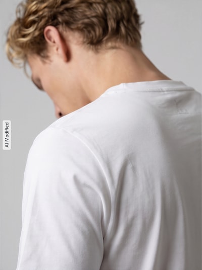 PUMA Performance Regular Fit T-Shirt aus reiner Baumwolle Weiss 3
