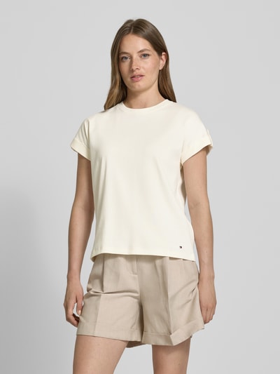 Tommy Hilfiger Regular Fit T-Shirt aus reiner Baumwolle Weiss 4