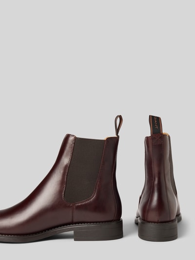 Gant Chelsea Boots aus Leder mit Label-Detail Modell 'Fayy' Dunkelbraun 2