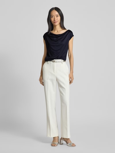 s.Oliver BLACK LABEL Top o luźnym kroju z czystej wiskozy Granatowy 1